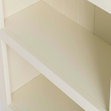 Farrow Cream Narrow Bookcase - Close up of shelf