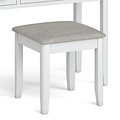 Chester White Dressing Table Set - Close up of stool