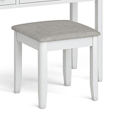 Chester White Dressing Table Set - Close up of stool