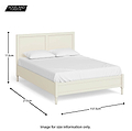 Mulsanne Cream 5ft King Size Bed Frame size guide