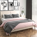 The Muslanne Cream 5' King Size Bed Frame - Lifestyle