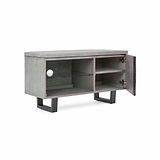 Soho Small 90 cm TV Stand  - Side view with door opening