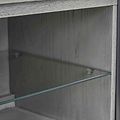 Soho Small 90 cm TV Stand - Close up of  Glass Shelf  