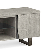 Soho Small 90 cm TV Stand with Glass Shelf - Close up of cupboard