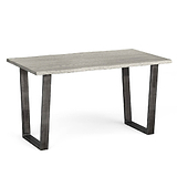 The Soho Grey Industrial Dining Table 140cm from Roseland Furniture
