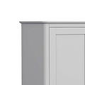 sleek top edge on the Elgin Grey Double Wardrobe