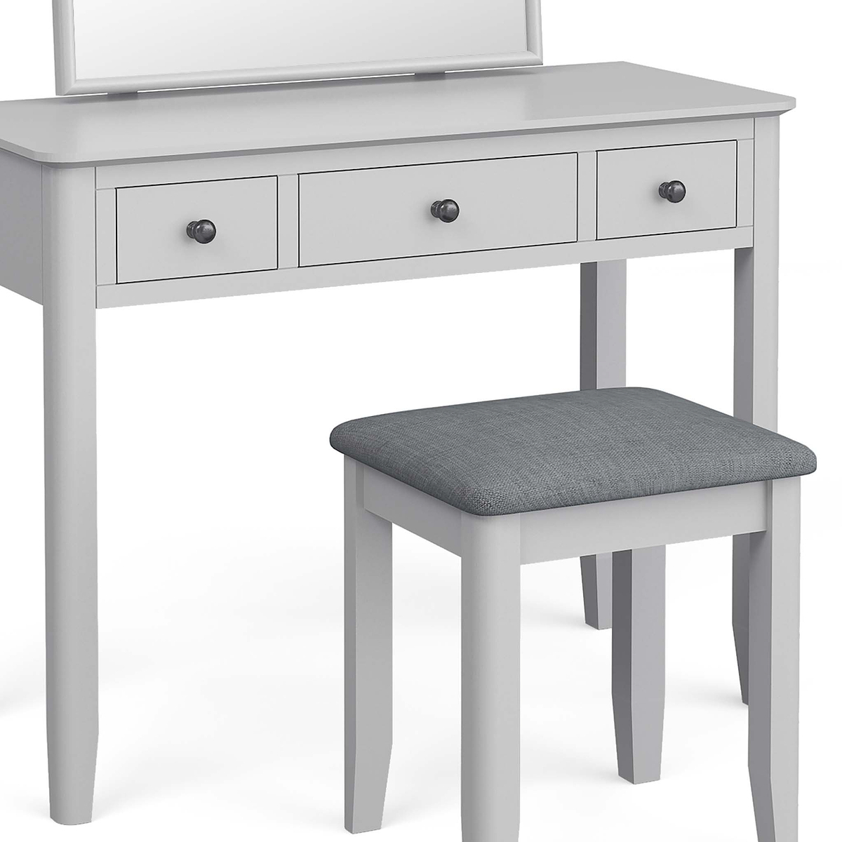 Elgin Light Grey Wooden Dressing Table Set