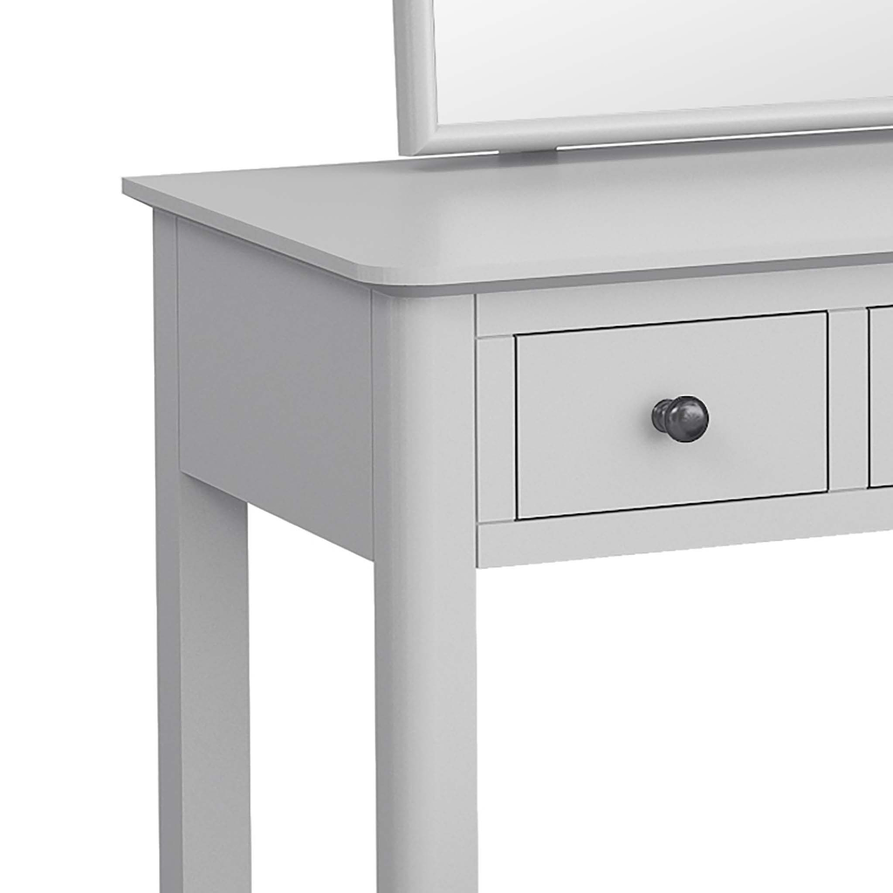 Elgin Light Grey Wooden Dressing Table Set | Roseland