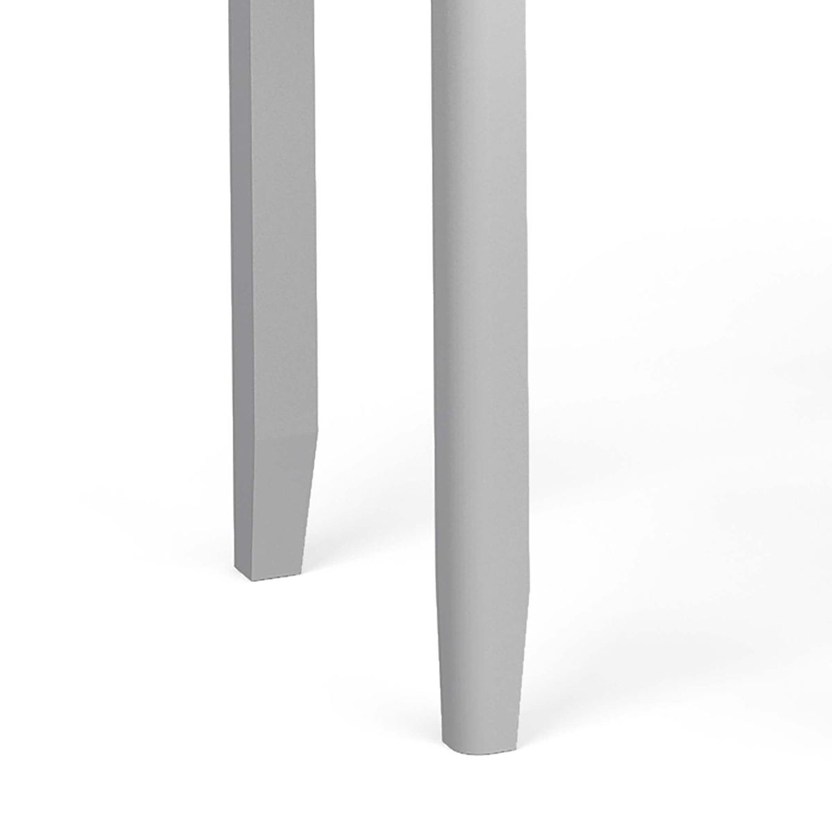 close up of tapered legs on the Elgin Dressing Table Set with Vanity Mirror & Stool 