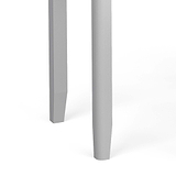 close up of tapered legs on the Elgin Dressing Table Set with Vanity Mirror & Stool 