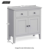 Elgin Grey Mini Sideboard cabinet size guide
