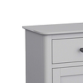 close up of sleek top egde on the Elgin Grey Large Sideboard Cabinet