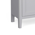 close up of tapered legs on the Elgin Grey Large Sideboard Cabinet