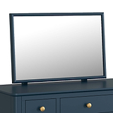 close up of makeup mirror o the Stirling Blue Dressing Table Set 