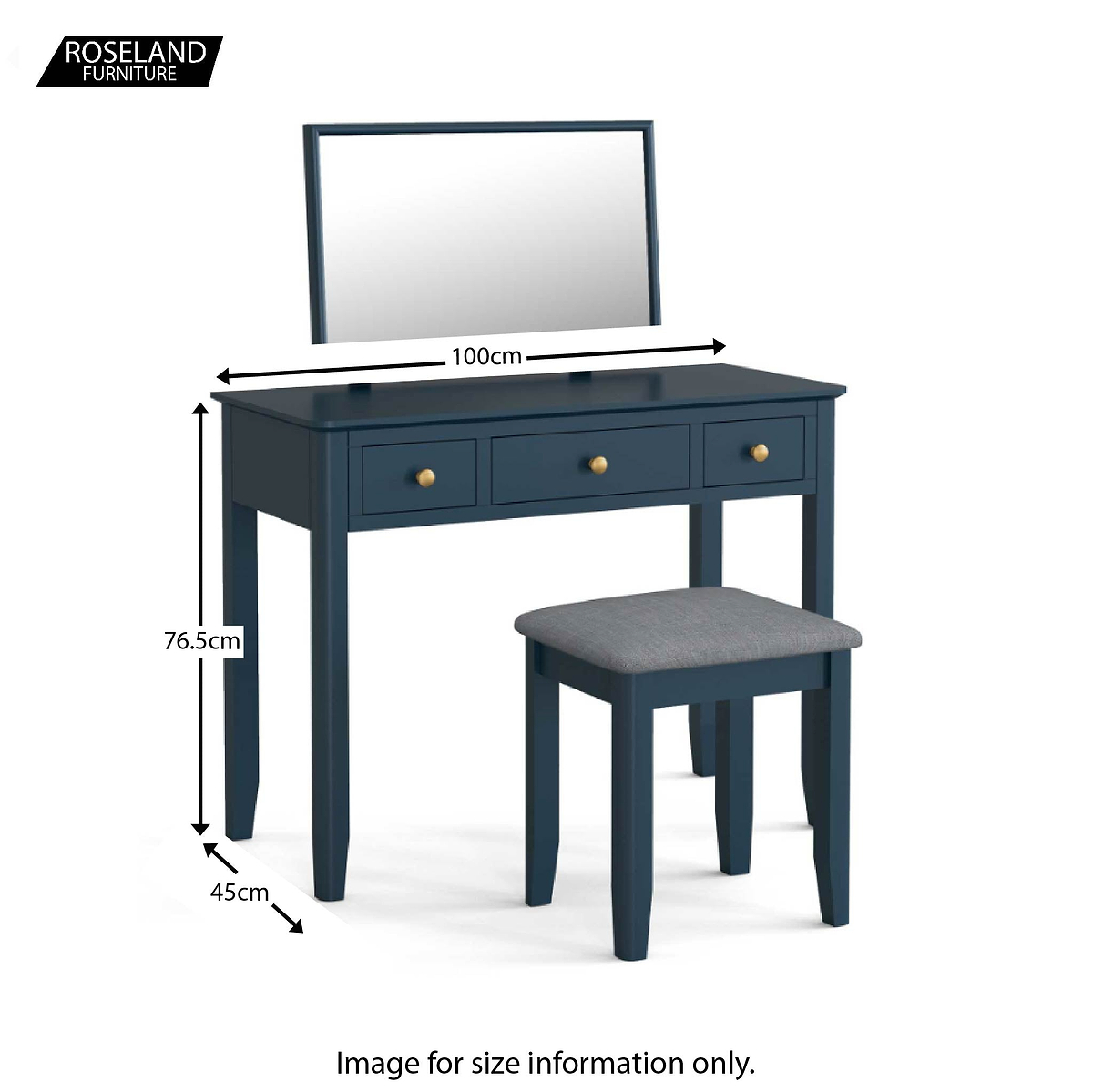 Stirling Blue Dressing Table Set | Roseland