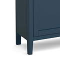 close up of the tapered legs on the Stirling Blue Small Sideboard Cabinet