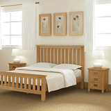Lanner Oak Bedside Table - Lifestyle