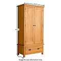 Lanner Oak Double Wardrobe - Size Guide