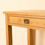 Lanner Oak Desk close up drawer view