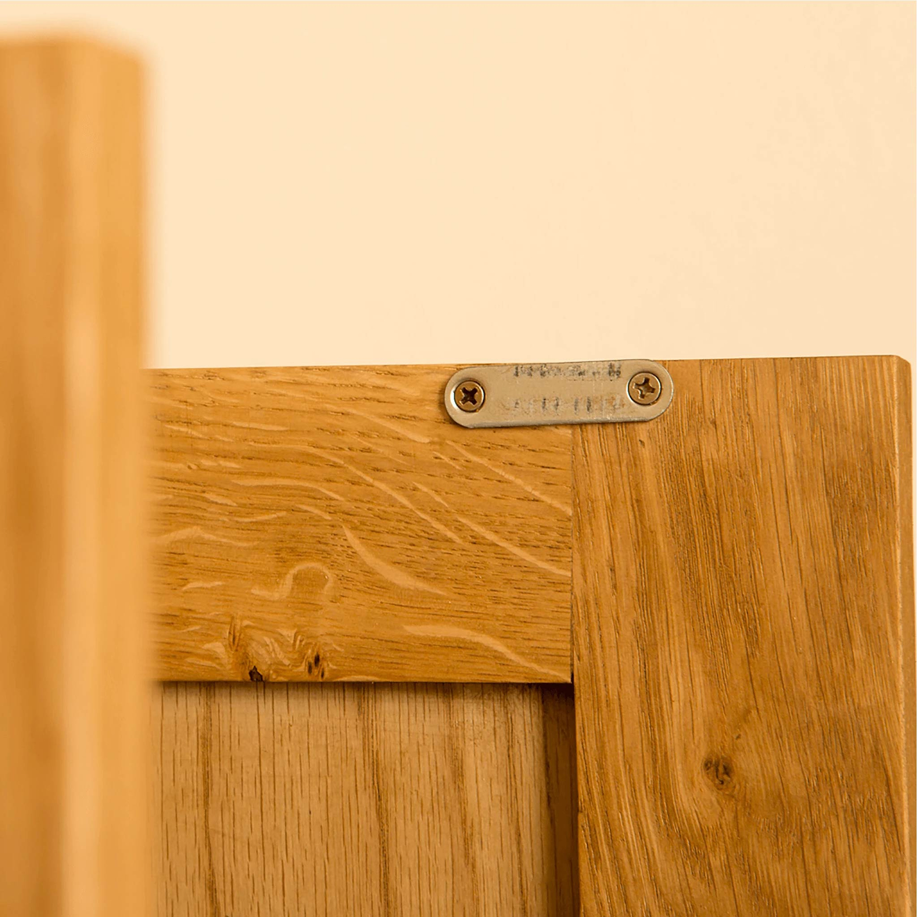 Lanner Oak Small Sideboard inside door view