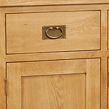 Zelah Oak Large Sideboard - Close Up of Drawer Front