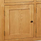 Zelah Oak Large Sideboard - Close Up of Cupboard Door
