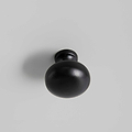 Elgin Grey Large Console Table - Close up of drawer handle