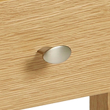Alba Oak Console Table - Close up of Drawer handle