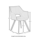 Harley Dining Chair - Size Guide