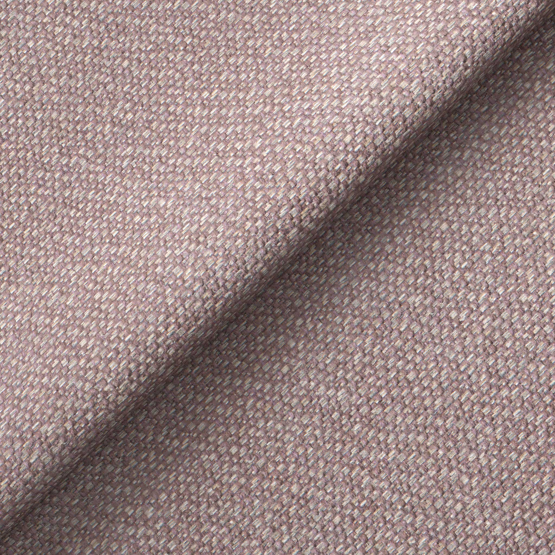 A textured fabric with a diagonal fold running across it, displayed in shades of beige and brown.