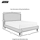 Liberty King Size Bed Frame - Size Guide