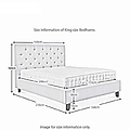 Francis King Size Bed Frame - Size Guide
