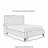 Francis King Size Bed Frame - Size Guide