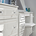 Kinsley White Gloss 4 Piece Bedroom Set from Roseland rug wardrobe chest drawers