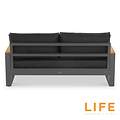 LIFE Soho Lounge Set with Teak Lift Up Coffee Table