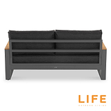 LIFE Soho Lounge Set with Teak Lift Up Coffee Table