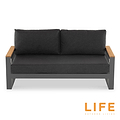 LIFE Soho Lounge Set with Teak Lift Up Coffee Table