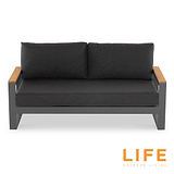 LIFE Soho Lounge Set with Teak Lift Up Coffee Table