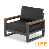 LIFE Soho Lounge Set with Teak Lift Up Coffee Table