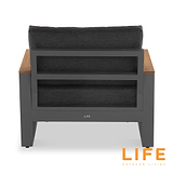 LIFE Soho Lounge Set with Teak Lift Up Coffee Table