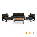 LIFE Soho Lounge Set with Teak Lift Up Coffee Table from Roseland Furniture