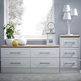 Talland White 4 Drawer Low Storage Unit from Roseland