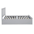 side view of the Trent Grey Wooden Ottoman Bed