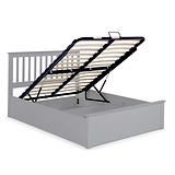 Trent Grey Wooden Ottoman Bed with gas lift frame