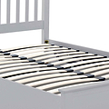 close up of the pine slats on the Trent Grey Wooden Ottoman Bed