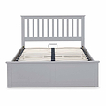 front view of the Trent Grey Wooden Ottoman Bed