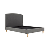 Liberty Charcoal Upholstered Linen Bed Frame without mattress