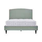 Liberty Duck Egg Upholstered Linen Bed Frame front view