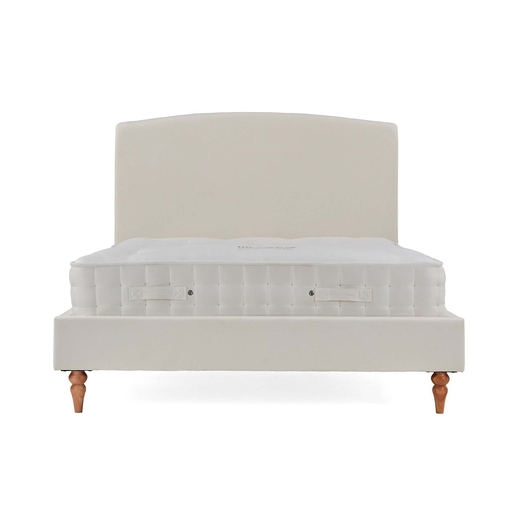 Liberty Natural Upholstered Linen Bed Frame front view