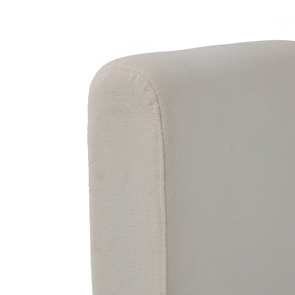 Liberty Natural Upholstered Linen Bed Frame curved headboard edge